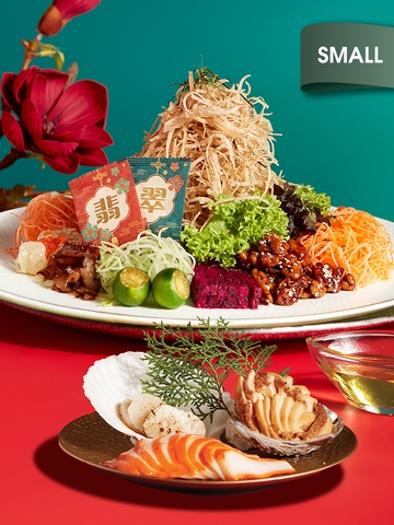 Premium Prosperity Yu Sheng with South African Abalone Aburi Australian Scallop  Braised Cuttlefish Small