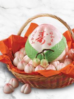 28pcs Mini Longevity Bun with Lotus Paste Gift Basket