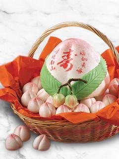 28pcs Mini Longevity Bun with Lotus Paste Gift Basket